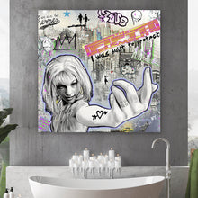 Lade das Bild in den Galerie-Viewer, Aluminiumbild 5th Element Pop Art Graffiti Quadrat