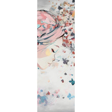 Lade das Bild in den Galerie-Viewer, Aluminiumbild gebürstet Abstraktes Mädchen mit Schmetterlingen Panorama Hoch