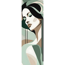 Lade das Bild in den Galerie-Viewer, Spannrahmenbild Abstrakt geformte Frau No.2 Panorama Hoch