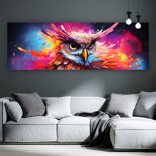 Lade das Bild in den Galerie-Viewer, Spannrahmenbild Abstrakte dynamische Eule Panorama