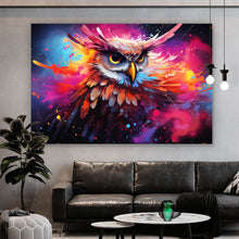 Lade das Bild in den Galerie-Viewer, Poster Abstrakte dynamische Eule Querformat