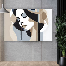 Lade das Bild in den Galerie-Viewer, Aluminiumbild Abstrakte elegante Frau Modern Querformat