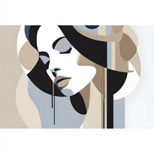 Lade das Bild in den Galerie-Viewer, Aluminiumbild Abstrakte elegante Frau Modern Querformat
