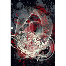 Lade das Bild in den Galerie-Viewer, Poster Abstrakte texturierte Collage Hochformat