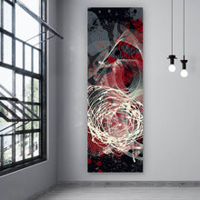 Lade das Bild in den Galerie-Viewer, Acrylglasbild Abstrakte texturierte Collage Panorama Hoch