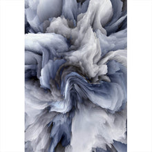 Lade das Bild in den Galerie-Viewer, Poster Abstrakter Marmor Blau Hochformat