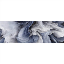 Lade das Bild in den Galerie-Viewer, Aluminiumbild Abstrakter Marmor Blau Panorama