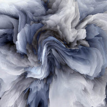 Lade das Bild in den Galerie-Viewer, Leinwandbild Abstrakter Marmor Blau Quadrat