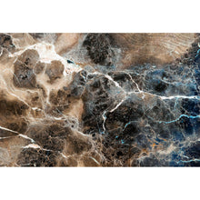 Lade das Bild in den Galerie-Viewer, Leinwandbild Abstrakter Marmor Braun Querformat