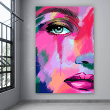 Lade das Bild in den Galerie-Viewer, Poster Abstraktes Frauengesicht Hochformat