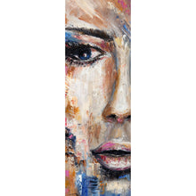 Lade das Bild in den Galerie-Viewer, Poster Abstraktes Frauengesicht No.1 Panorama Hoch