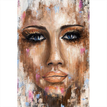 Lade das Bild in den Galerie-Viewer, Acrylglasbild Abstraktes Frauengesicht No.2 Hochformat
