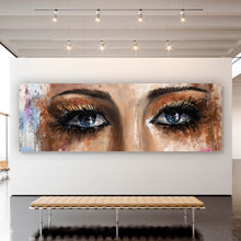 Lade das Bild in den Galerie-Viewer, Acrylglasbild Abstraktes Frauengesicht No.2 Panorama