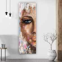 Lade das Bild in den Galerie-Viewer, Poster Abstraktes Frauengesicht No.2 Panorama Hoch