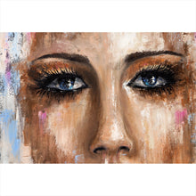 Lade das Bild in den Galerie-Viewer, Acrylglasbild Abstraktes Frauengesicht No.2 Querformat