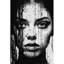 Lade das Bild in den Galerie-Viewer, Aluminiumbild Abstraktes Frauenporträt Hochformat