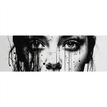 Lade das Bild in den Galerie-Viewer, Leinwandbild Abstraktes Frauenporträt Panorama