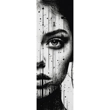 Lade das Bild in den Galerie-Viewer, Acrylglasbild Abstraktes Frauenporträt Panorama Hoch