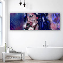 Lade das Bild in den Galerie-Viewer, Poster Abstraktes Portrait Amy Winehouse Panorama