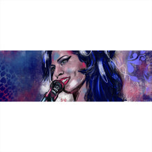 Lade das Bild in den Galerie-Viewer, Poster Abstraktes Portrait Amy Winehouse Panorama