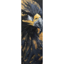 Lade das Bild in den Galerie-Viewer, Spannrahmenbild Abstraktes Portrait eines Raubvogels Panorama Hoch