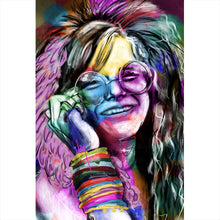 Lade das Bild in den Galerie-Viewer, Poster Abstraktes Portrait Janis Joplin Hochformat