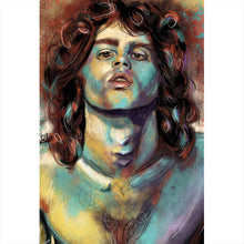 Lade das Bild in den Galerie-Viewer, Poster Abstraktes Portrait Jim Morrison Hochformat