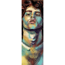 Lade das Bild in den Galerie-Viewer, Leinwandbild Abstraktes Portrait Jim Morrison Panorama Hoch