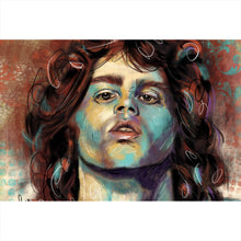 Lade das Bild in den Galerie-Viewer, Poster Abstraktes Portrait Jim Morrison Querformat