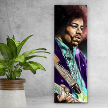 Lade das Bild in den Galerie-Viewer, Poster Abstraktes Portrait Jimi Hendrix Panorama Hoch