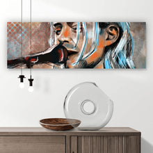 Lade das Bild in den Galerie-Viewer, Poster Abstraktes Portrait Kurt Cobain Panorama