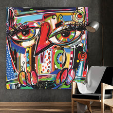 Lade das Bild in den Galerie-Viewer, Acrylglasbild Abstraktes Tiermotiv Quadrat