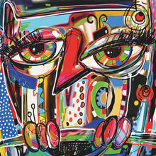 Lade das Bild in den Galerie-Viewer, Acrylglasbild Abstraktes Tiermotiv Quadrat