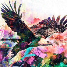 Lade das Bild in den Galerie-Viewer, Spannrahmenbild Adler Modern Art Quadrat