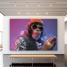 Lade das Bild in den Galerie-Viewer, Poster Affe mit Mütze Swag Querformat