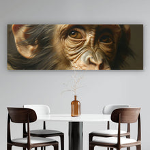 Lade das Bild in den Galerie-Viewer, Spannrahmenbild Affengesicht mit Dornenkranz Panorama
