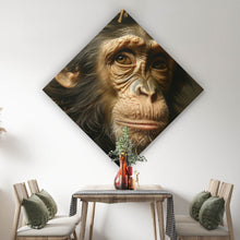 Lade das Bild in den Galerie-Viewer, Poster Affengesicht mit Dornenkranz Raute