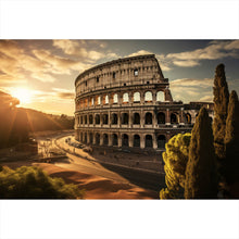 Lade das Bild in den Galerie-Viewer, Poster Antikes Kolosseum in der Abendsonne Querformat