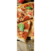 Lade das Bild in den Galerie-Viewer, Poster Appetitliche Pizza auf Holz Panorama Hoch