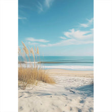 Lade das Bild in den Galerie-Viewer, Spannrahmenbild Atemberaubender Strand mit sanften Wellen Hochformat