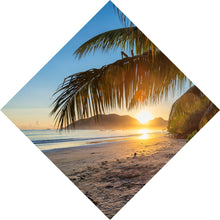 Lade das Bild in den Galerie-Viewer, Poster Atemberaubender Strand Sonnenuntergang Raute