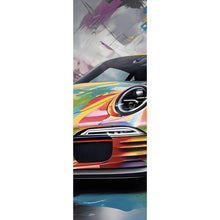 Lade das Bild in den Galerie-Viewer, Poster Auffälliger bunter Rennwagen Abstrakt Panorama Hoch