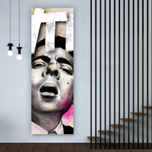 Lade das Bild in den Galerie-Viewer, Acrylglasbild Ausdrucksstarke Illustration mit großem WTF Schriftzug Panorama Hoch