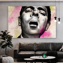 Lade das Bild in den Galerie-Viewer, Acrylglasbild Ausdrucksstarke Illustration mit großem WTF Schriftzug Querformat