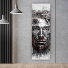 Lade das Bild in den Galerie-Viewer, Poster Ausdrucksstarkes Porträt eines Mannes künstlerisch gestaltet Panorama Hoch