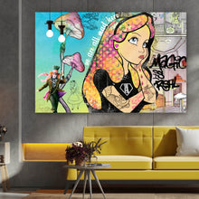 Lade das Bild in den Galerie-Viewer, Poster Bad Alice Pop Art Querformat