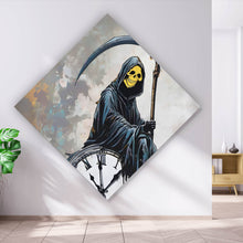 Lade das Bild in den Galerie-Viewer, Poster Banksy Abstakter Sensenmann Raute