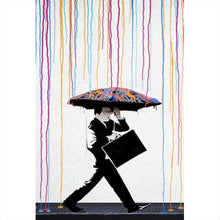 Lade das Bild in den Galerie-Viewer, Poster Banksy - In the Rain Hochformat