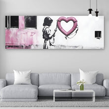 Lade das Bild in den Galerie-Viewer, Poster Banksy - Mädchen mit Rettungsring Panorama