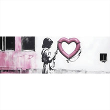 Lade das Bild in den Galerie-Viewer, Poster Banksy - Mädchen mit Rettungsring Panorama